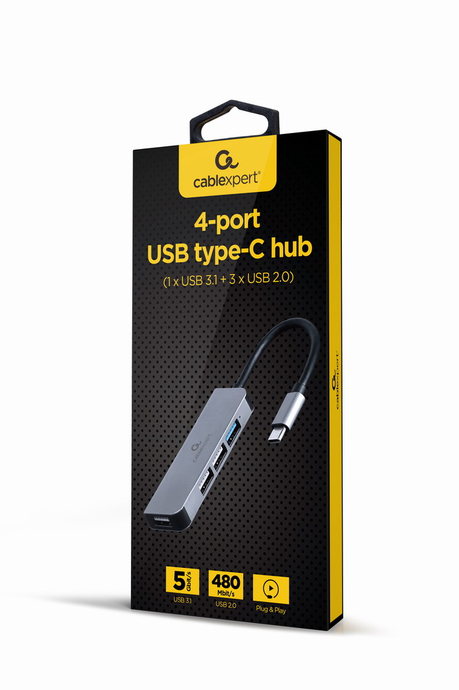 HUB CABLEXPERT USB TYPE-C CABLE EXPERT 1XUSB 3.1+3XUSB 2.0 UHB-CM-U3P1U2P3-01